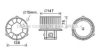 PRASCO HY8353 Electric Motor, interior blower